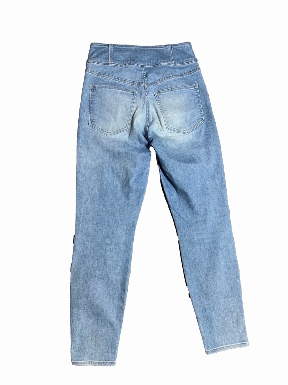 Veronica Beard Katherine Corset High Rise Button Fly Jeans Size 27 Light Wash - Picture 3 of 6
